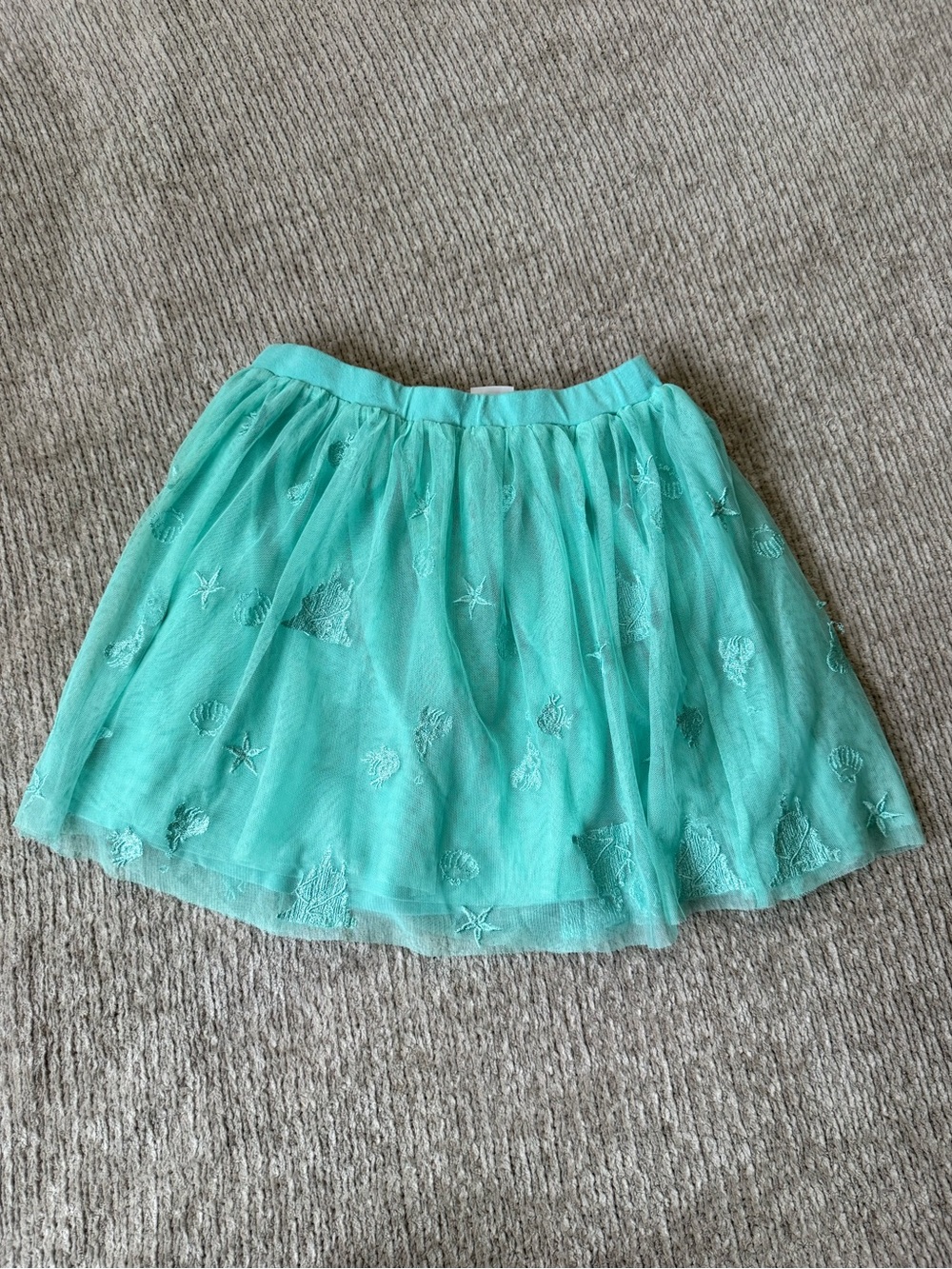 Hanna Andersson Disney Little Mermaid Tulle Skirt Girls‎ Size 6-7